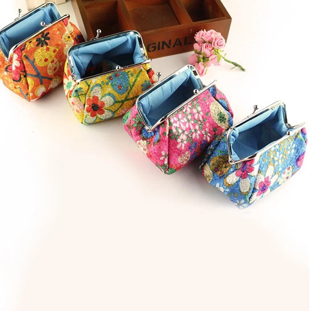 NEW| Women’s Vintage Print Floral Clasp Small Coin Wallet - Picture 6 of 6